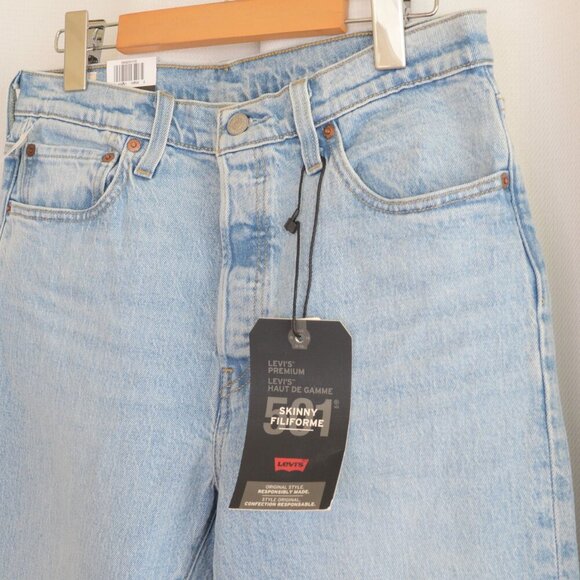 NWT Levi's 501s Straight Leg Light Wash Jeans Sz 29 - Picture 4 of 8